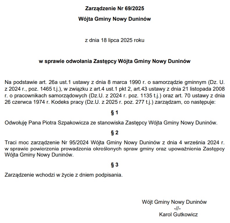 odwolany-wice-wojt PiS umacnia swoją pozycję w Gminie Gostynin.